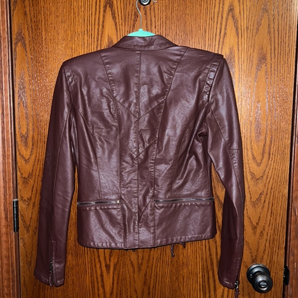 BLANK NYC FAUX LEATHER JACKET - BROWN - Picture 2 of 6